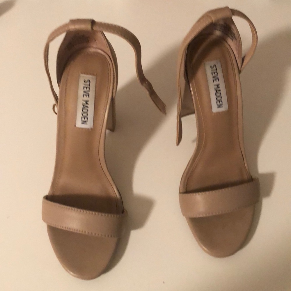 nude steve madden heels